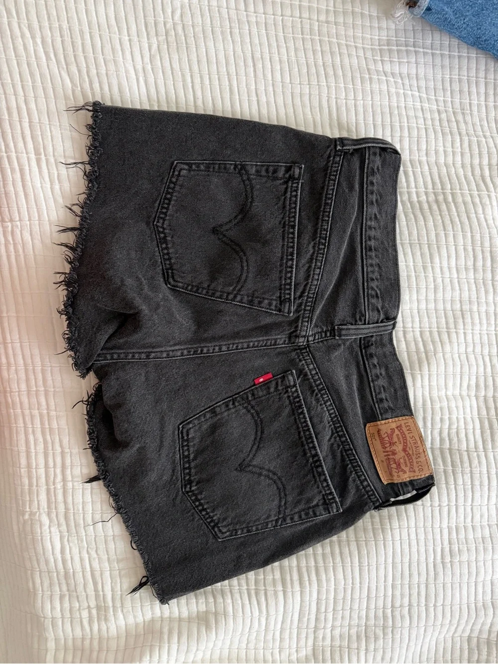 Levi's Women's Jean Shorts - Light Blue, Medium Blue, Dark Blue, Black - Picture 9 of 9